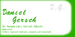 daniel gersch business card